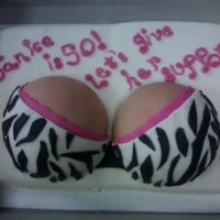 Zebra Bra/support Cake 