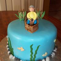 Fishing This cake was inspired by so many wonderful cakes here on cake central. Thanks for the inspiration.