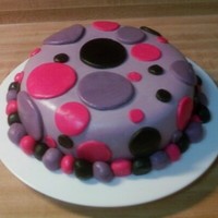 My 2Nd Fondant Cake This is my second time making a fodant cake. This time I made my own fondant from marshmellows. I got the recipe from this site. :-) Taste...