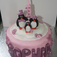 Penguin 1St Birthday Cake 