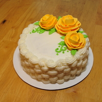 Yellow Roses And Basketweave 