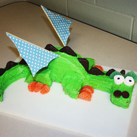 Dragon Cake I got the idea for this cake from Family Fun magazine. My son loved it!