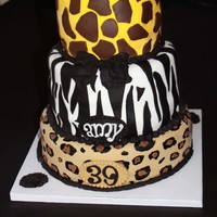 A Wild Birthday Cake was inspired by many cakes that I saw here at CC. All chocolate inside!