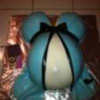 Pregnant Belly First attempt at a preggo belly cake