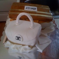 Purse And Shoe Box My first attempt at a shoe box and purse cake