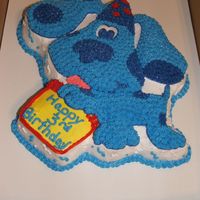 Dscf0431.jpg Blues Clues - Friend wanted this for her twins (a boy and girl). I did the Blues Clues cake and did individual cakes for each child (in...