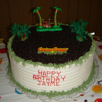 Curious George Birthday Cake Curious George bithday cake for my 2 year old daughter. She kinda messed up the B before I could get a picture of it. It turned out very...