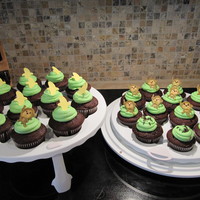 Monkey Cupcakes Cupcakes for a Monkey themed bd. Bananas and Monkeys are gumpaste