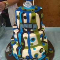 Scrapbook Bling The theme of the party was bling, but they used a lot of scrapbooking stuff to decorate, so I tried to make the cake look scrapbookish. The...