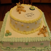 Teddy Bear Play Time all buttercream, except fondant teddies and toys.