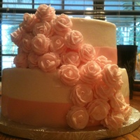 My First Wedding Cake This is the 1st wedding cake I've made. I couldn't have done it without CC!