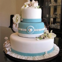 The First. My very first wedding cake (dummy) made in August 2009 when I was still a student in culinary school. It was a final project for one of my...