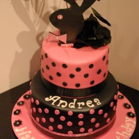 Playboy Bunny In Pink And Black Made this for my cousin's 14th birthday