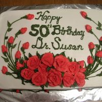 Red Roses Thank you Thanh Thanh for your inspiration on this cake! It is certainly not anywhere as gorgeous as her work. It was for an office party....