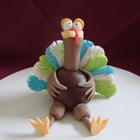 Turkey Figure This is my very first time doing a 3D figure.Practicing for our Thanksgiving Cake.This was so much fun to do. Made out of Fondant.I will be...