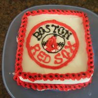 Father's Day Father's Day cake for my husband who is a huge Red Sox fan. Small 6" cake with buttercream decoration.