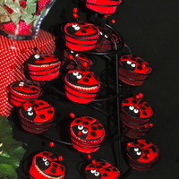 Ladybug Cupcakes Ladybug cupcakes for granddaughter's 1st birthday. Made out of fondant ... wasc cake with raspberry filling. It was fun making these...