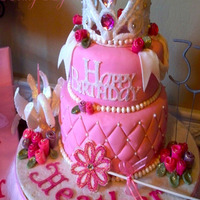 Princess Cake I just started making cakes this summer & this is my 3rd cake that I just made for my daughter's 33rd B'day. She worked out...