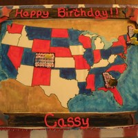 Usa Birthday Cake 