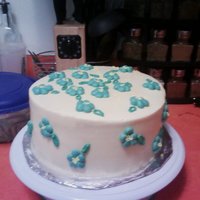 Flowers First completely from scratch cake made from home