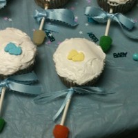 Cupcake Baby Rattles These are chocolate cupcakes with raspberry filing..was very easy to make.