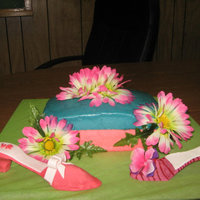 Shoe Cake this is my first shoe cake for my mom's birthday, I know I still need to work on a few things but I think it came out ok. thanks for...