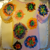 Tie Dye Shirt Cake 