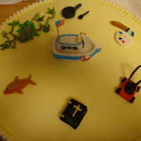 36Th Wedding Anniversary -Hobbies This cake is a very moist white cake with a raspberry filling and covered in vanilla buttercream. The adornments are made of homemade...