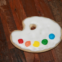 Palette Cookie These cookies were favors to go with my palette cake.