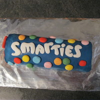Smarties Cake I've only just started making cakes and made this for a friend of mine as a thank you. He loves smarties hence the smarties tube Any...