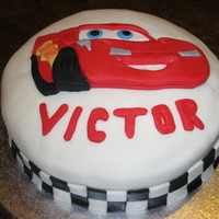 Lightning Mcqueen Lightning McQueen cake for a friend's sons birthday