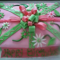 Aka Sorority Girl Birthday Cake fondant