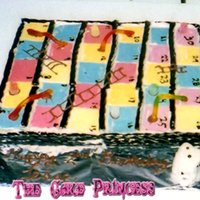 Snakes And Ladders Gameboard Cake 