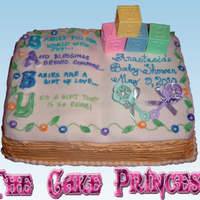 Baby Book baby book cake i did for a baby shower