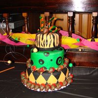 Sweet 16 I made this for my niece's sweet 16 party. The only direction I was given was the theme of the party was like a rave and they were...