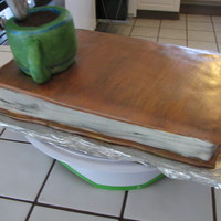 Reading With Coffee I made this cake for my sister who loves to read. I tried to make it look like a really old book. I think it would have been much easier...