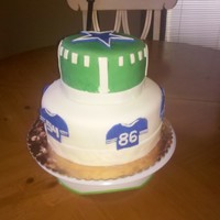 Cowboys Cake A birthday cake for a Dallas Cowboys fan
