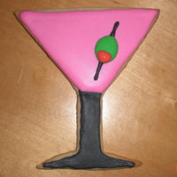 Martini Decorated with royal icing.