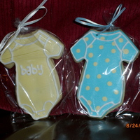 Baby Onesies Baby shower onesies decorated in Royal Icing