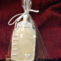 Baby Bottle Decorated with Royal Icing