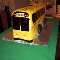 School Bus Birthday Cake This was for a friend's grandmother's 80th birthday. Grandma is a retired school bus driver. This is the largest cake I've...