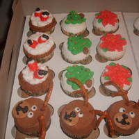 Christmas Cupcakes I always get so many orders for these cupcakes that I have nightmares about them...!!! All BC (except for the pretzel antlers..!!)