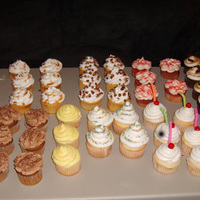 Cupcakes, Cupcakes, Cupcakes I had a cupcake booth at a festival and these are some of the cupcakes I made....they include Margarita, Pina Colada, Butter Pecan, Red...