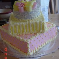 Baby Gift Cake Sorry about the background mess! This cake was frustrating but everyone seemed to love it. Thanks for looking!