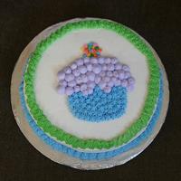 My First Cc Cake~ Wilton Class 1 My first cake for my Wilton Basics class. I had so much fun!!