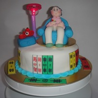 Granny Who Loves 4 Coloured Playing Cards 