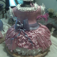 Minnie Mouse Dress Cake This was my daughters second birthday cake that I made with lots and lotssss of love and OMG patience! Dominican cake filled with Almond...