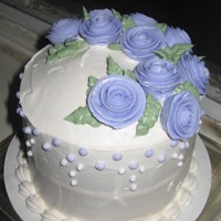 First Cake This was my first cake i decorated while taking my wilton class, it turned out well i think not the best but well. I would love to hear...