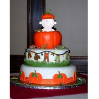 Pumpkin Baby Shower baby popping out of pumpkin