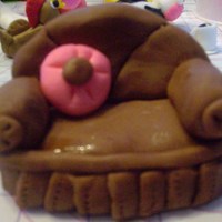 Couch couch made out of gum paste